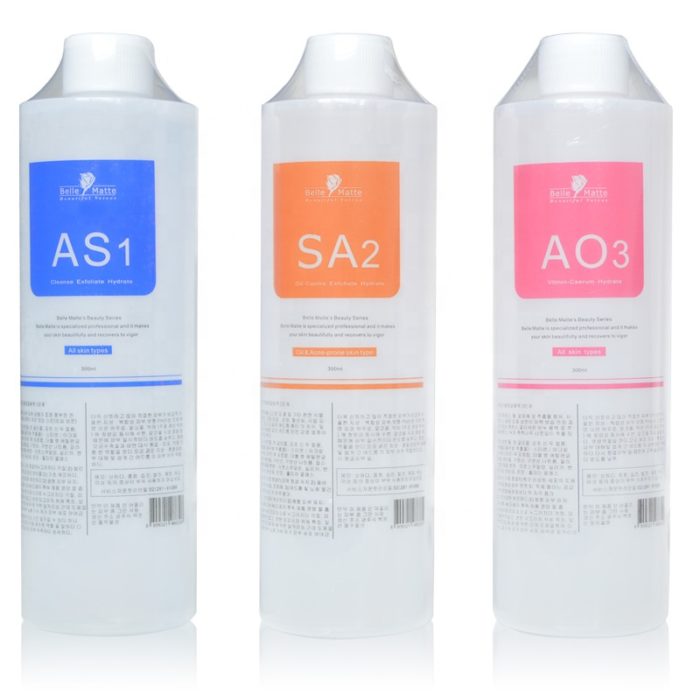 Koreanska 3 flaskor Hydro Aqua Peeling Whitening C-vitamin serum för ansikte